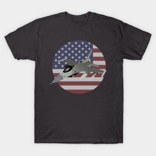 American F16 Jet Fighter T-Shirt